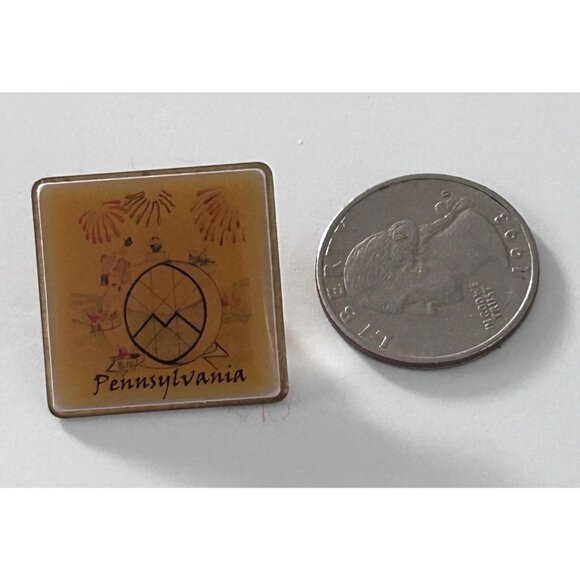 Vintage Odyssey of the Mind Pennsylvania PA Lapel Pin Fireworks OotM - Picture 2 of 3